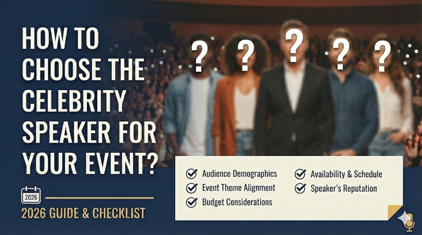 How to choose the right celebrity speaker
